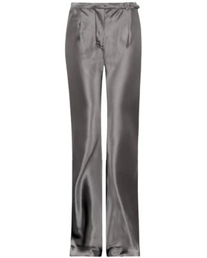 Paris Georgia Basics Belted Sleek Trousers - Grey