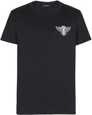 Balmain Design-Print T-Shirt - Black