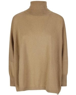 Be You Turtle-Neck Cashmere Jumper - Natural