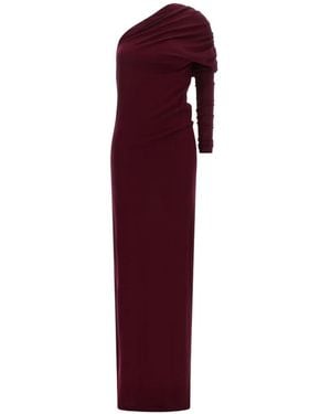 ARMARIUM Marcella Asymmetrical Draped Dress - Purple