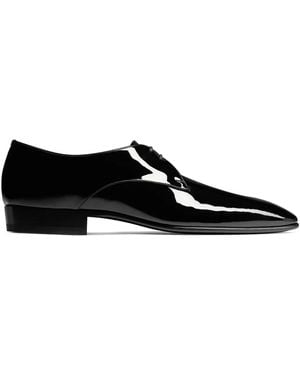 Saint Laurent エナメルレザー ローファー - ブラック