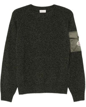 Moncler Pullover mit Patch - Schwarz
