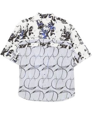 CROQUIS Abstract-Print Shirt - Gray