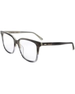 Calvin Klein Brille Mit Eckigem Gestell - Grau