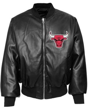 Jeff Hamilton X Nba Reversible Bomber Jacket - Black