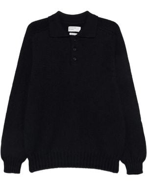 Universal Works Curtis Polo Sweater - Black