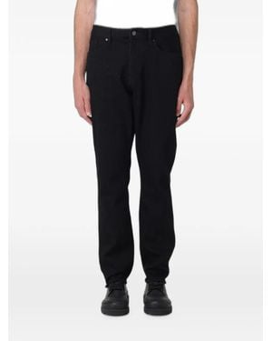 ARMANI EXCHANGE Logo-Patch Slim-Fit Jeans - Black