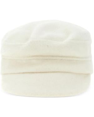 P.A.R.O.S.H. Casquette Gavroche En Laine - White