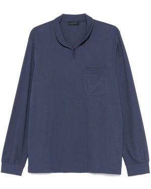 Sease Cotton Polo Shirt - Blue