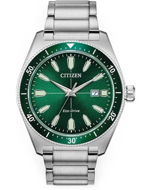 Citizens of Humanity Brycen Eco-Drive 43Mm Watch - Green