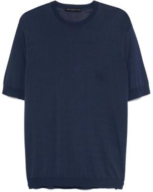 Low Brand ファインニット トップ - ブルー