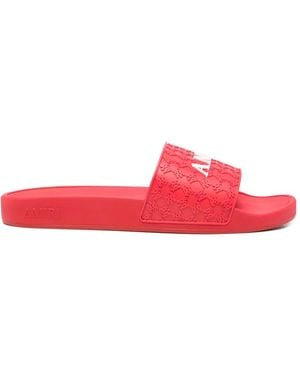 Amiri Ma Quad Logo-Detail Flip Flops - Pink