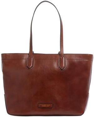 The Bridge Leather Tote Bag - Brown