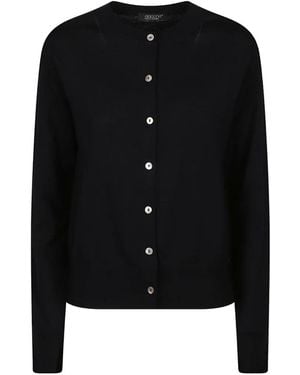 Aragona Button-Up Cardigan - Black