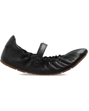 COACH Strap Ballet Flats - Black