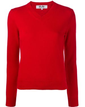 COMME DES GARÇONS PLAY Classic Knit Jumper - Red