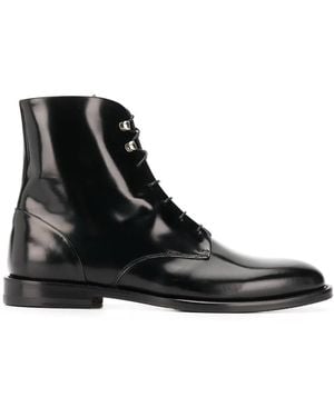 SCAROSSO Eva Lace-Up Boots - Black