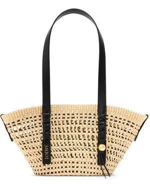 Loewe Bolso Shopper Braid Tipo Cesta - Metálico
