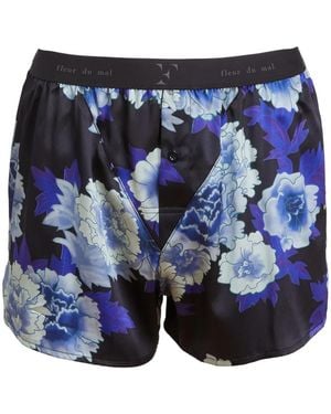 Fleur du Mal Boxershorts - Blau