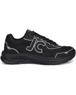 Just Cavalli Logo-Patch Sneakers - Black