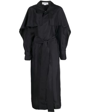 Victoria Beckham シルク トレンチコート - ブラック