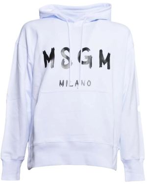 MSGM Logo Hoodie - Blue