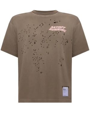 Satisfy Mothtech Distressed T-Shirt - Gray