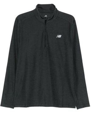 New Balance Half-Zip Long-Sleeve Top - Black