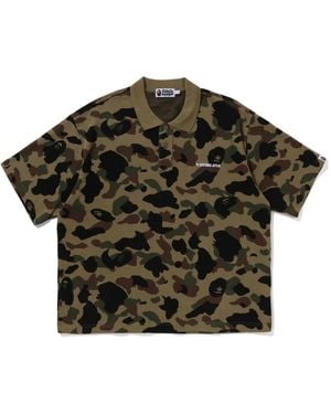 A Bathing Ape Camouflage-Pattern Polo Shirt - Green
