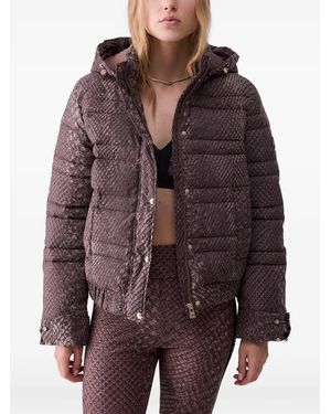 Liu Jo Printed Nylon Jacket - Purple