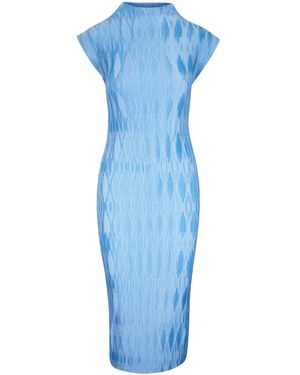 Veronica Beard Vestido Gramercy plisado - Azul