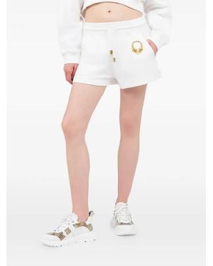 Roberto Cavalli Pantalones Cortos Con Motivo De Tigre - Blanco