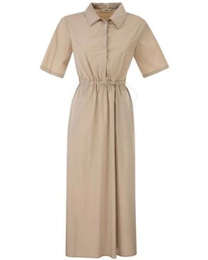 Herno Drawstring Dress - Natural