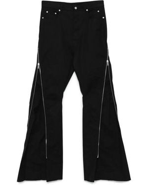 Rick Owens Zip-Detail Flared Pants - Black