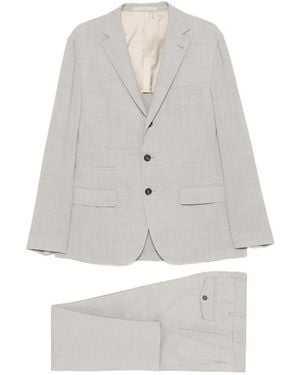 Eleventy Button Suit - White