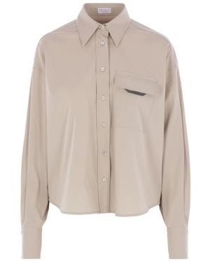 Brunello Cucinelli モニーレ シャツ - ナチュラル