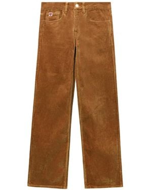 A Bathing Ape Corduroy Straight Trousers - Brown