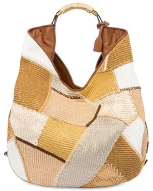 Moschino Patchwork Tote Bag - Natural