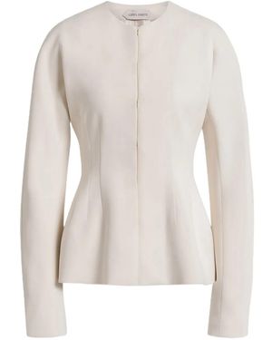 Alberta Ferretti Zip-Fastening Caddy Jacket - Natural