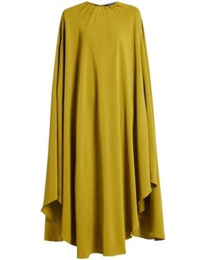 Tom Ford Cape-Effect Georgette Gown - Yellow