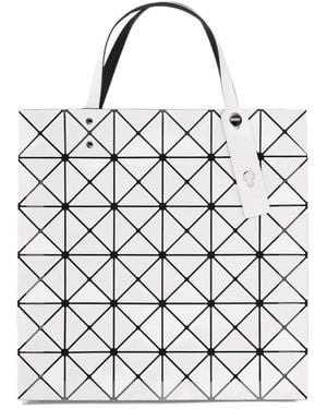 Issey Miyake Lucent Geometric Paneled Tote Bag - White