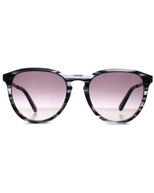 Lacoste Marble Round Sunglasses - Black