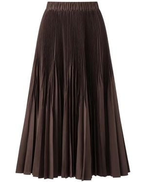 MEIMEIJ Pleated Maxi Skirt - Brown