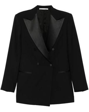 Tagliatore Elenia Double-Breasted Suit - Black