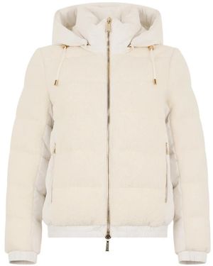 Moorer Janaya-Dy Hooded Padded Jacket - Natural