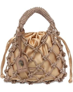 Kurt Geiger Crystal-Embellished Handbag - Natural