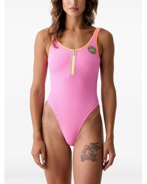 Banana Moon Vacay Zip-Up Swimsuit - Pink