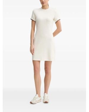 Guess Contrast-Trim Mini Dress - White