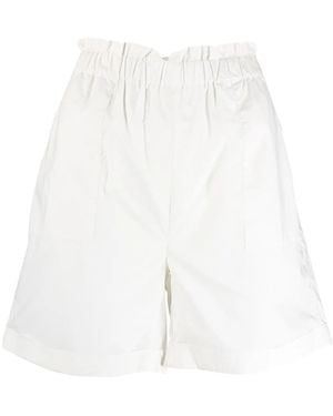 Woolrich Gathered-Waist Shorts - White