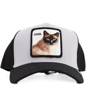 Goorin Bros Patch-Detail Mesh-Panel Baseball Cap - White